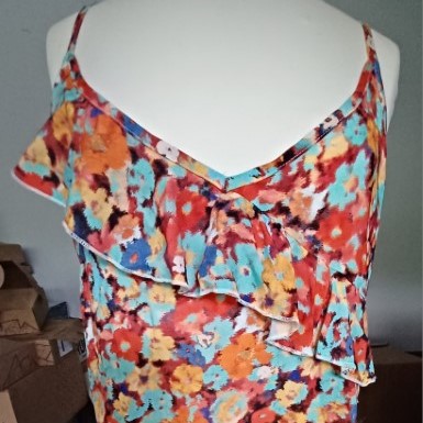 Nieuw kleurrijk zomerjurkje <br>Merk Sophia Perla <br>maat 38